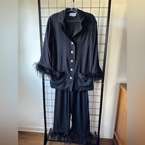 Sleeper Black Feather Pajama Set - Size Small